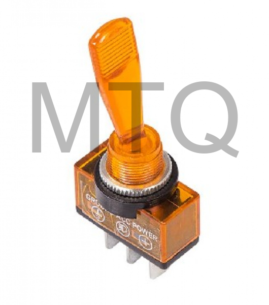 REXANT (36-4372) тумблер (ASW-13D) с желтой подсветкой (100)