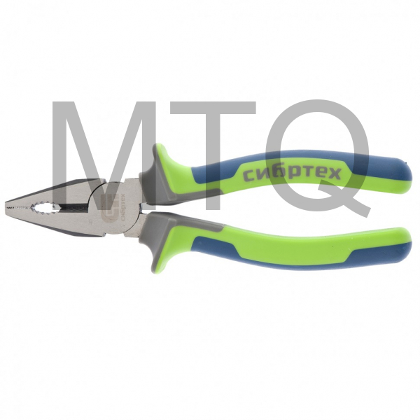 Плоскогубцы комбинированные, 180 мм, фосфатирование, трехкомпонентные рукоятки Сибртех