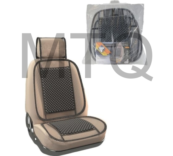 NOVA BRIGHT-FUSION массажная, сетчатая, с подголовником (деревянные вставки, темная) (131х51см) 4686