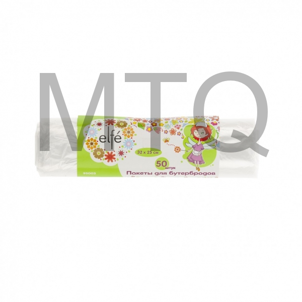Пакеты для бутербродов 320 х 250 мм, 50 шт, рулон, Россия Elfe