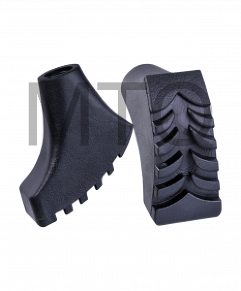 Комплект наконечников для скандинавских палок, 2 шт., чёрный