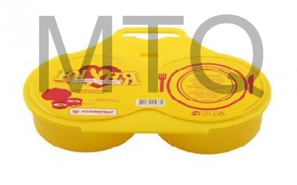 ПОЛИМЕРБЫТ КУХНЯ Контейнер для пригот. яиц в СВЧ Глазунья (45233)