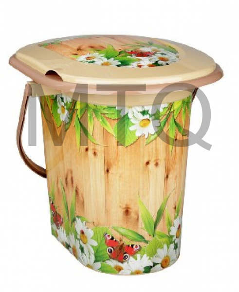 АЛЬТЕРНАТИВА М2328 Ведро-туалет "Летний день" 17л