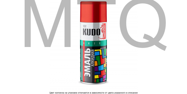 Краска спрей универсальная KUDO KU-1102 черная матовая, 520 мл.