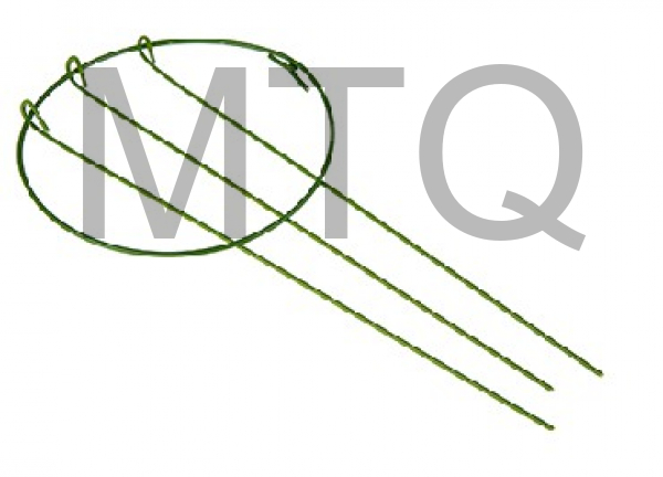 INBLOOM Поддержка для растений d14см, h28см, металл 32х15х4 154-056