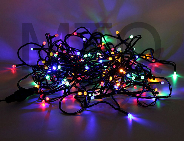 Электрогирлянда RICE LIGHTS Нить 200 разноцветных ламп 7 м.