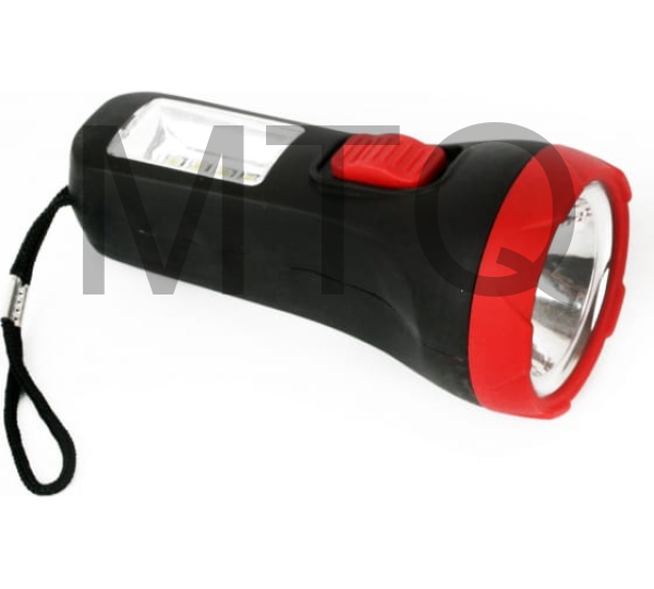 ULTRAFLASH LED16014 (фонарь, черный, 1 + 4SMD LED, 2 реж, 1XR6, пласт, блист-пакет)