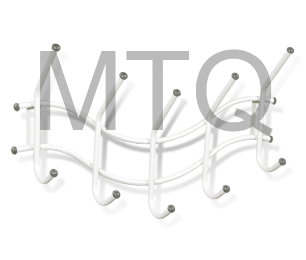 Вешалка SHEFFILTON Вешалка Волна 2 белый/серый