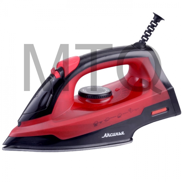 Утюг АКСИНЬЯ КС 3004 черный с красным