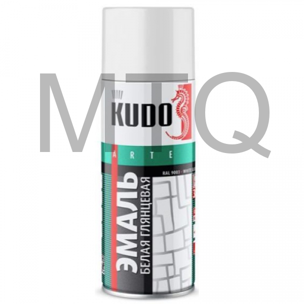 Краска спрей универсальная белая глянцевая, 520 мл. KUDO KU-1001