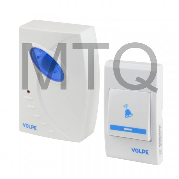 Звонок беспроводной VOLPE UL 00002401 UDB Q025 W R1T1 16S 80M WH