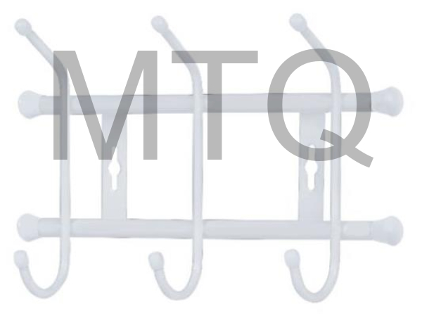 NIKA Вешалка настенная (ВН3/МС матовый серый)