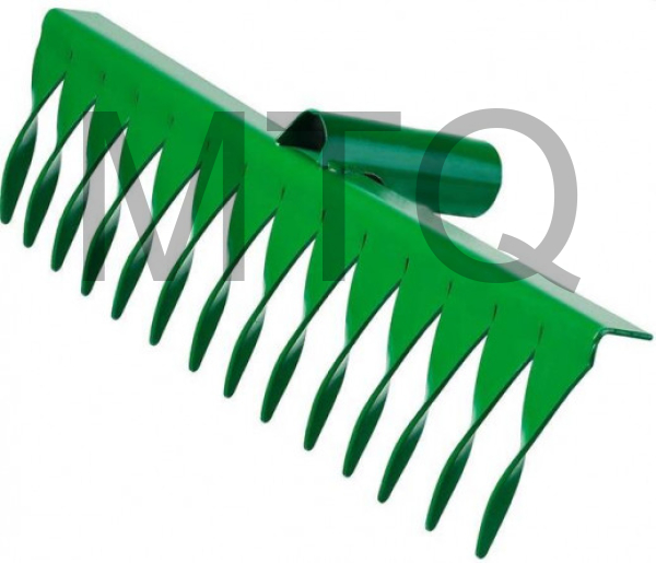 РОСТОК 364 x 72 мм, 14 витых зубцов, рабочая поверхность из стали, покрытие краска, без черенка, гра