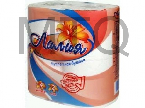 Бумажные изделия АРТПЛАСТ (СГТ13775) 2 сл х 4 рул - ЛИЛИЯ - Россия (4)