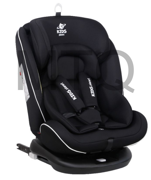 KIDS PLANET "STARSHIP ISOFIX ", гр. 0+/I/II/III, 0-36 кг, 0-12 лет, антрацит KRES3604