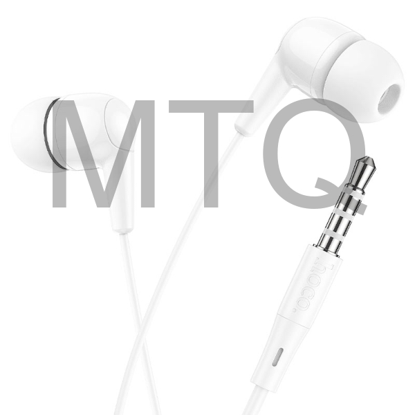 HOCO M97 Enjoy universal earphones with microphone 1.2м., Jack 3.5mm, white