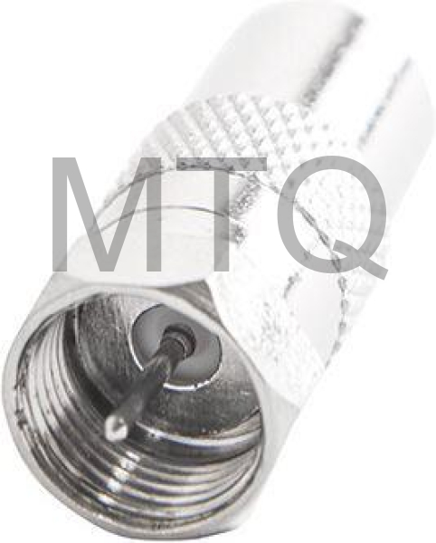 СИГНАЛ (6648) Переходник F шт. - TV гн. метал.