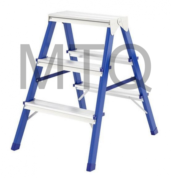 Лестница СИБРТЕХ Стремянка двусторонняя 3ст., стальная, Россия 97933