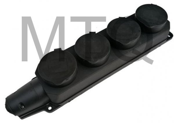 SMARTBUY (SBE-16-1-00-R) розетка прямая 4-местная