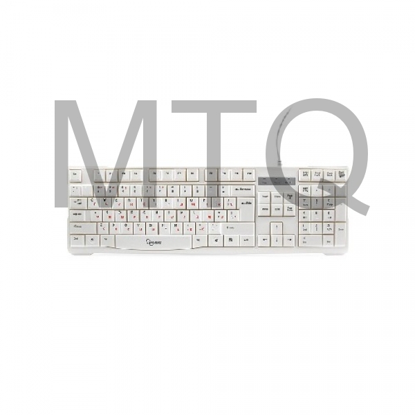 Клавиатура GEMBIRD (11090) KB-8320U-BL белый USB