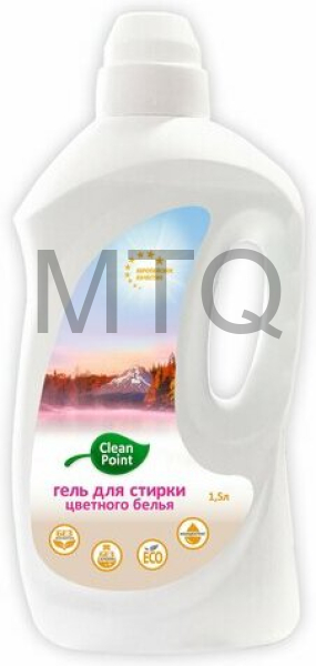 CLEAN POINT гель для стирки цветного 1,5л.