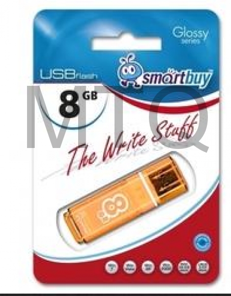 USB флеш SMARTBUY 8GB GLOSSY SERIES ORANGE