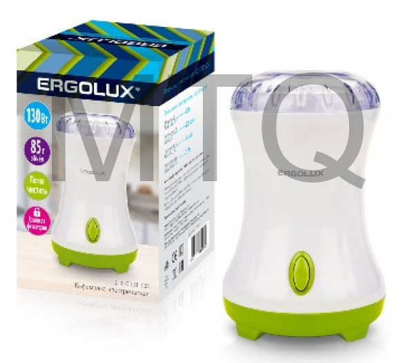 Кофемолка электрическая ERGOLUX ELX-CG01-C34 бело салатовая