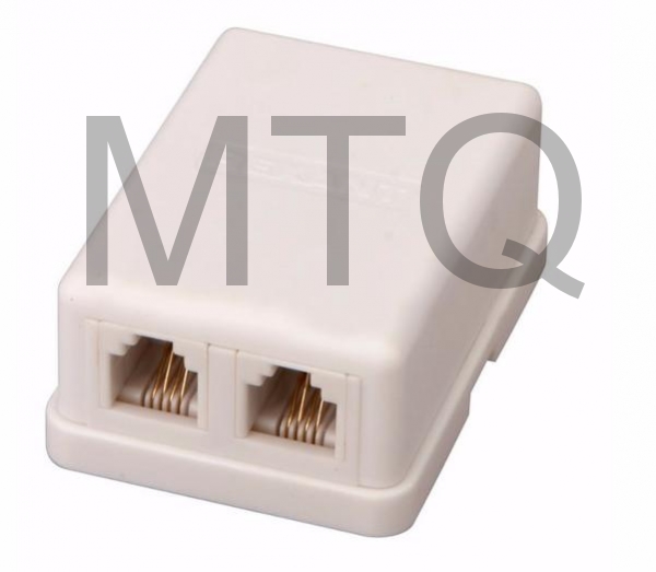 REXANT (03-0002) розетка телефонная 2х6Р-4С